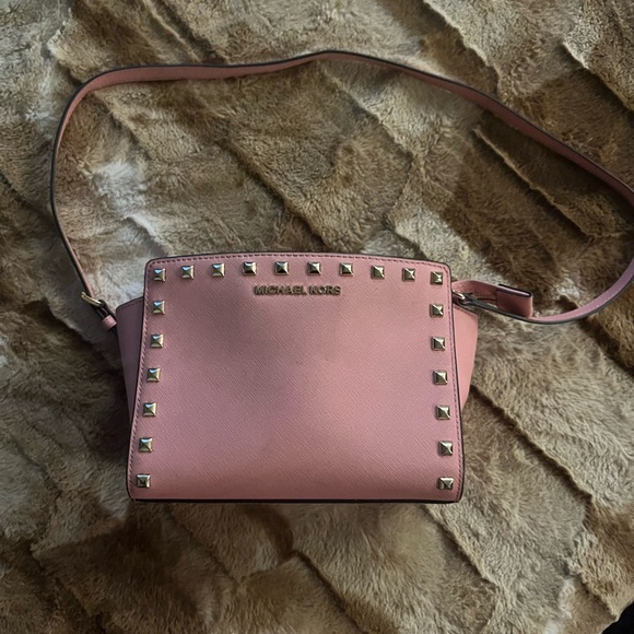 MICHAEL KORS LEATHER Selma crossbody pink - Picture 3 of 14